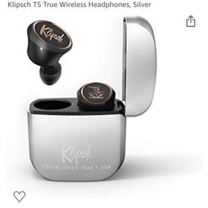 Klipsch T5 True Wireless Earbuds - Black and Silver
